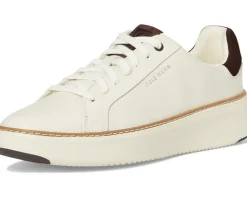 Cole Haan Grandpro Topspin Sneaker Ivory/Dark Chocolate Suede/Ivory Best