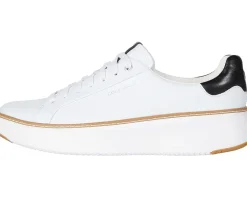 Cole Haan Grandpro Topspin Sneaker Ivory/Black Leather
