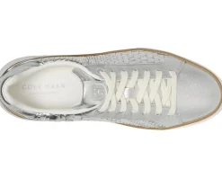 Cole Haan Grandpro Topspin Sneaker Silver Genevieve Weave/Optic White New