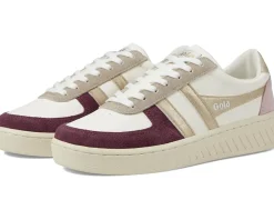 Gola Grandslam Quadrant Off-White/Windsor Wine/Gold/Chalk Pink New