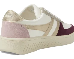 Gola Grandslam Quadrant Off-White/Windsor Wine/Gold/Chalk Pink New