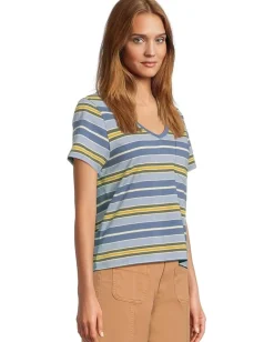 Women Toad&Co Grom V Neck Short Sleeve Shirt