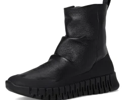 ECCO Gruuv Pull On Mid Fashion Boot Black/Black