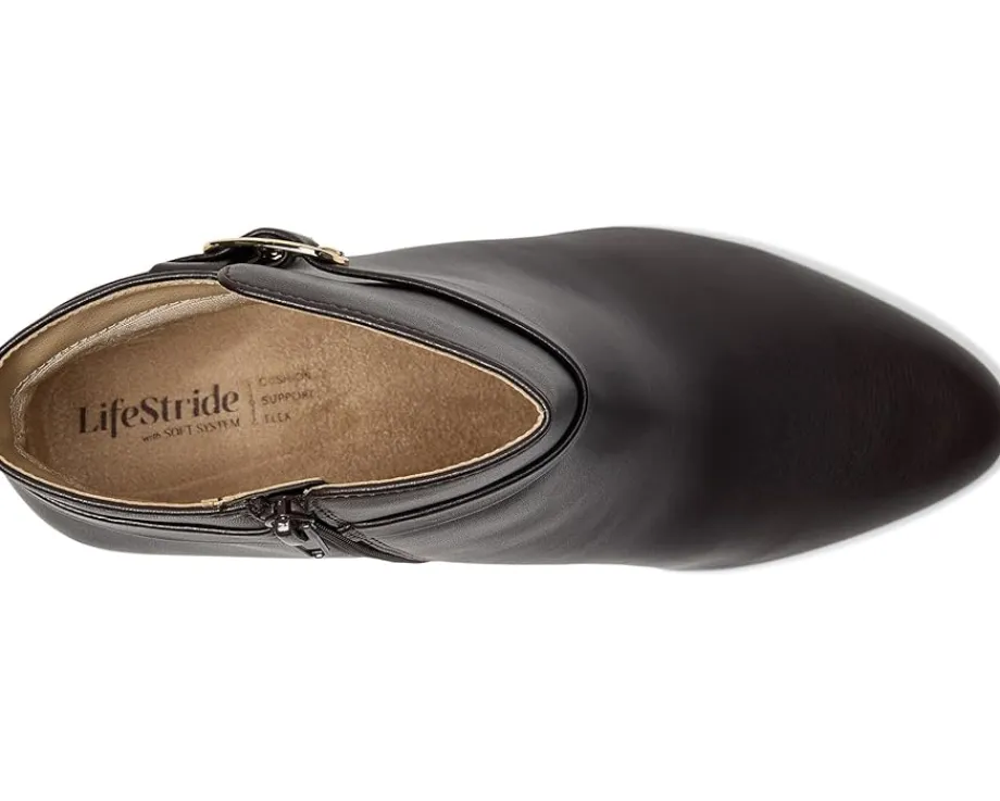 LifeStride Guild 3 Zip Short Boots Dark Chocolate Outlet