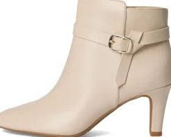 LifeStride Guild 3 Zip Short Boots Almond Milk Discount