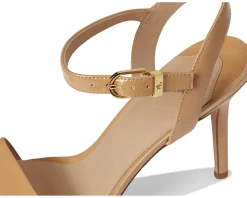 Women Lauren Ralph Lauren Gwen Crinkle Patent Leather Sandals