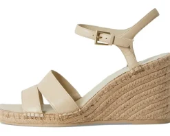 Vince Gwen Espadrille Sandals Moonlight White Leather Sale