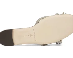 Women Loeffler Randall Hadley Leather Bow Flat Sandals