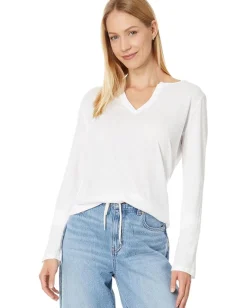 Women Michael Stars Hailie Rib Mixed Tee