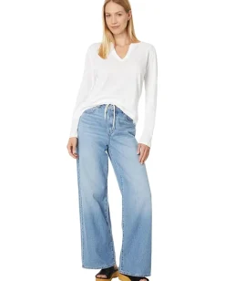 Women Michael Stars Hailie Rib Mixed Tee