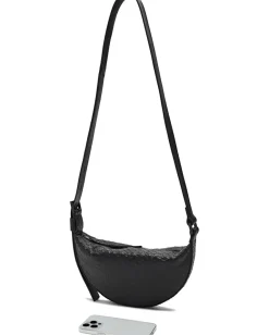 AllSaints Half Moon Snake Xbody Black Online