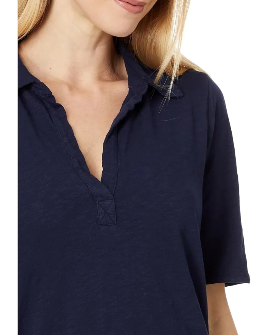 Mod-o-doc Half Sleeve Easy Polo Tee Navy Licorice Best