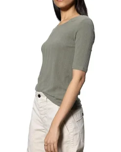 Sanctuary Half Sleeve Femme Crew Tee Dark Spruce Hot