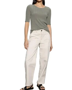 Sanctuary Half Sleeve Femme Crew Tee Dark Spruce Hot