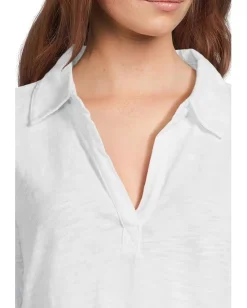 Mod-o-doc Half Sleeve Polo Tee White 1 Outlet