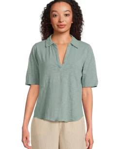 Mod-o-doc Half Sleeve Polo Tee Gris Mist Sale