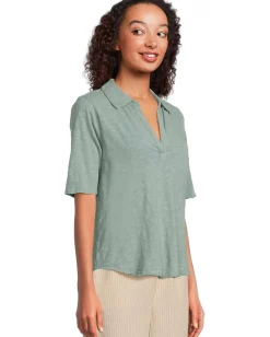 Mod-o-doc Half Sleeve Polo Tee Gris Mist Sale