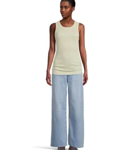 Michael Stars Halley Ruched Side Tank Seacrest New