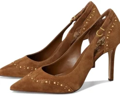 Vince Camuto Hally Studded Cut-out Pump Burnt Sugar Best
