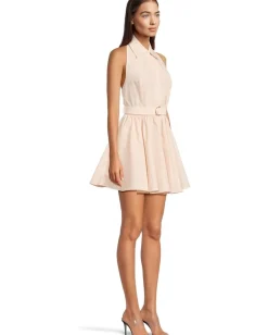 Norma Kamali Halter Flared Mini Dress Baby Sale