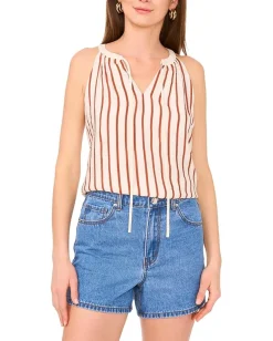 Vince Camuto Halter With Neck Tie Blouse Chilli