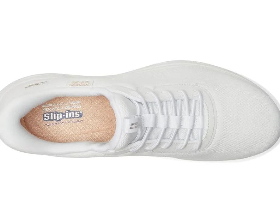 BOBS from SKECHERS Hands Free Slip-Ins Bobs Arc Waves White Outlet
