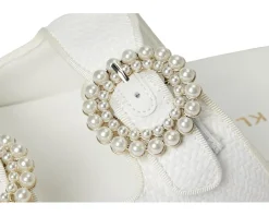 Anne Klein Happy White Raffia Hot