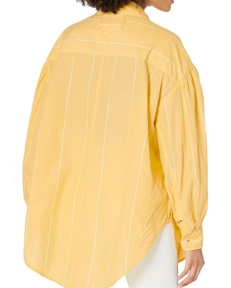 Free People Happy Hour Stripe Yellow Combo Discount