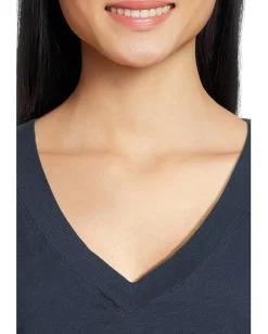 Women Michael Stars Harlan Cropped V-Neck Tee