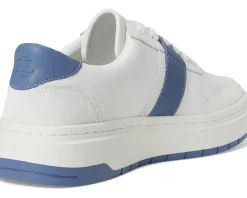 Women Lauren Ralph Lauren Harlie Color-Blocked Leather Sneakers