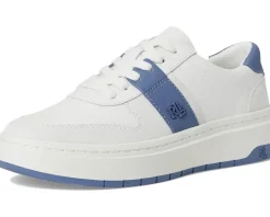 Women Lauren Ralph Lauren Harlie Color-Blocked Leather Sneakers