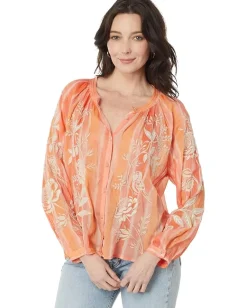 Women Johnny Was Harlow Raglan Poet Shirt