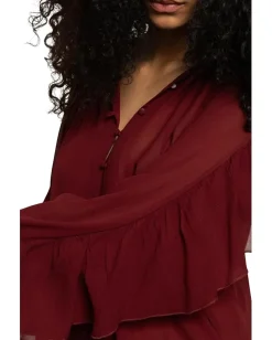 Sanctuary Harmony Blouse Crimson Discount