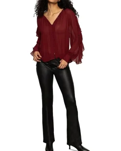 Sanctuary Harmony Blouse Crimson Discount