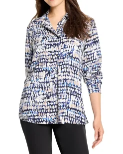 NIC+ZOE Harvest Dot Top Blue Multi Online