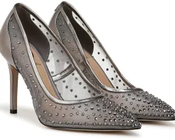 Sam Edelman Hazel Mesh Metallic Iron Glitz Best