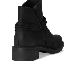 Clarks Hearth Kaylie Black Oily Leather Hot