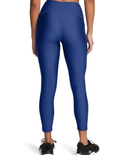 Under Armour HeatGear Armour High-Waisted Ankle Leggings Tech Blue/White New