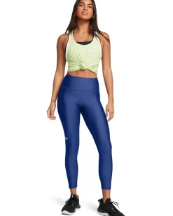 Under Armour HeatGear Armour High-Waisted Ankle Leggings Tech Blue/White New