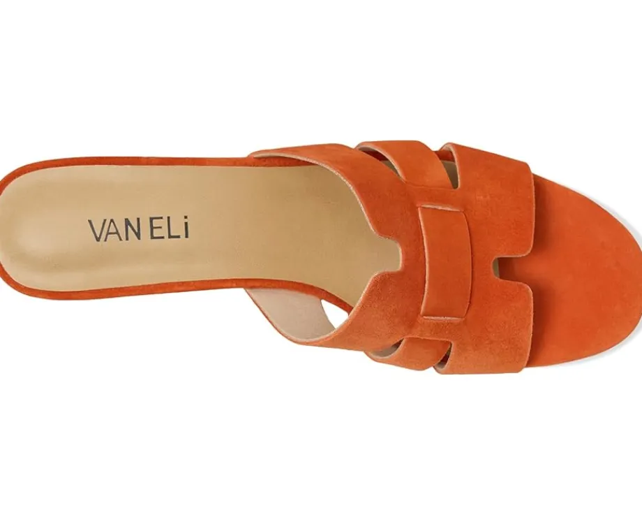 Vaneli Heidi Orange Suede Discount
