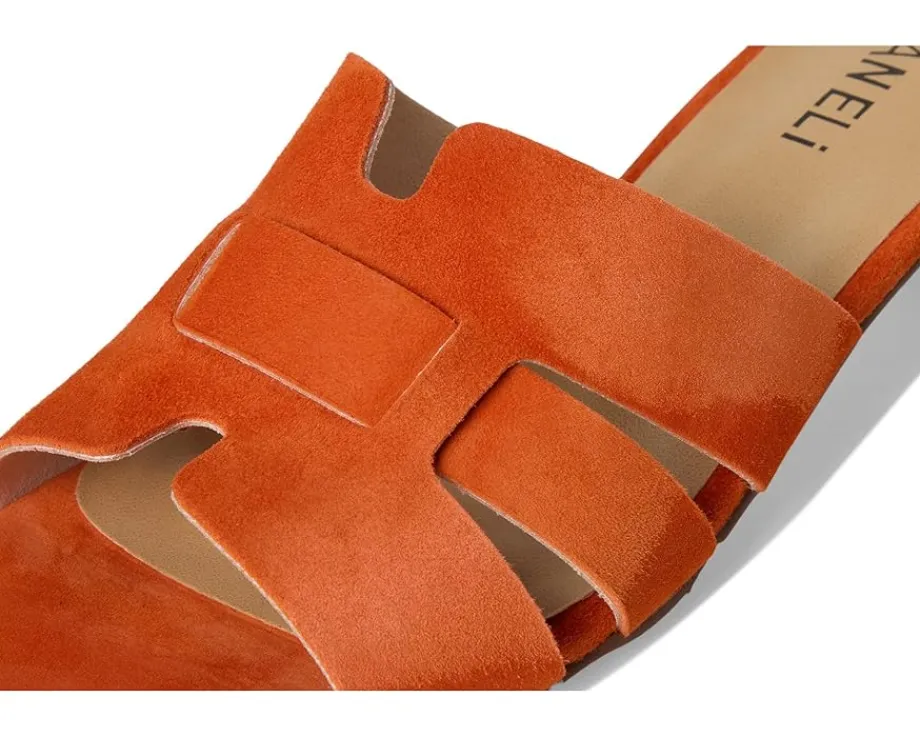 Vaneli Heidi Orange Suede Discount