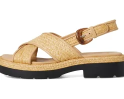 Vince Helena Raffia Slingback Sandals Toasted Wheat Raffia Online