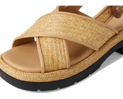 Vince Helena Raffia Slingback Sandals Toasted Wheat Raffia Online