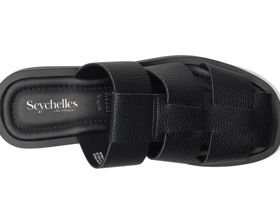 Seychelles High Standard V Black Leather New