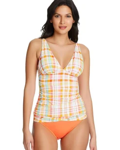 Women Bleu Rod Beattie Hip To Be Square Over-the-Shoulder Tankini