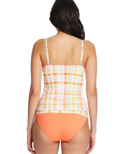 Women Bleu Rod Beattie Hip To Be Square Over-the-Shoulder Tankini