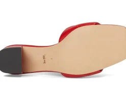 COACH Holly Block Heel Sandals with Quilting Sport Red Online