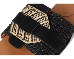 Gentle Souls by Kenneth Cole Hudson Black Raffia Discount