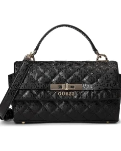 GUESS Idra Top Handle Flap Black Best