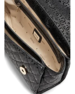 GUESS Idra Top Handle Flap Black Best